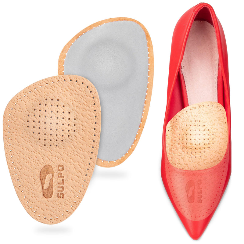 SULPO shoe insoles orthopedic - insoles leather - splayfoot insoles - ball pads forefoot - insoles splayfoot - half soles - pads - metatarsal pads - forefoot pads - 41/42 41-42 - NewNest Australia
