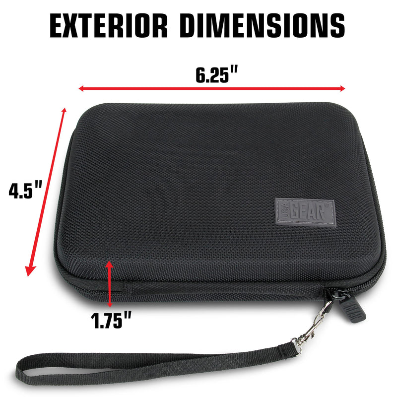 USA GEAR Thermal Imager Case - Hard Thermal Imager Carrying Case - Compatible with FLIR C5, FLIR C3, FLIR C2, Seek Reveal, Seek XR, Seek PRO, Seek Fastframe XR, and More Thermal Imagers - Black - NewNest Australia