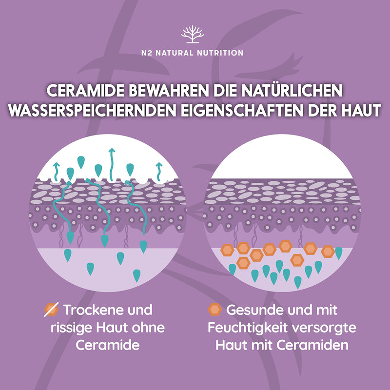 Collagen With Retinol, Hyaluronic Acid, Ceramides And Niacin, Anti-Wrinkle And Anti-Aging Effect, Innovative Formula For Hydration Of The Skin. 90 Vegetable Capsules. Ce. N2 Natural Nutrition - NewNest Australia