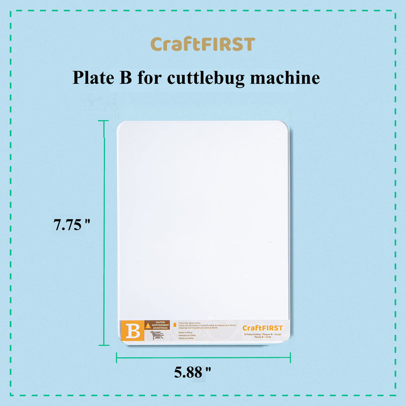 CraftFIRST Plate B for Cuttlebug Die Cutting Machine 5.87X7.75" (2 Plates) 2 Plates - NewNest Australia