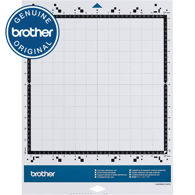 Brother ScanNCut DX Mat CADXMATLOW12, 12" x 12" Low Tack Adhesive for Thin and Delicate Materials, Replacement Accessory - NewNest Australia