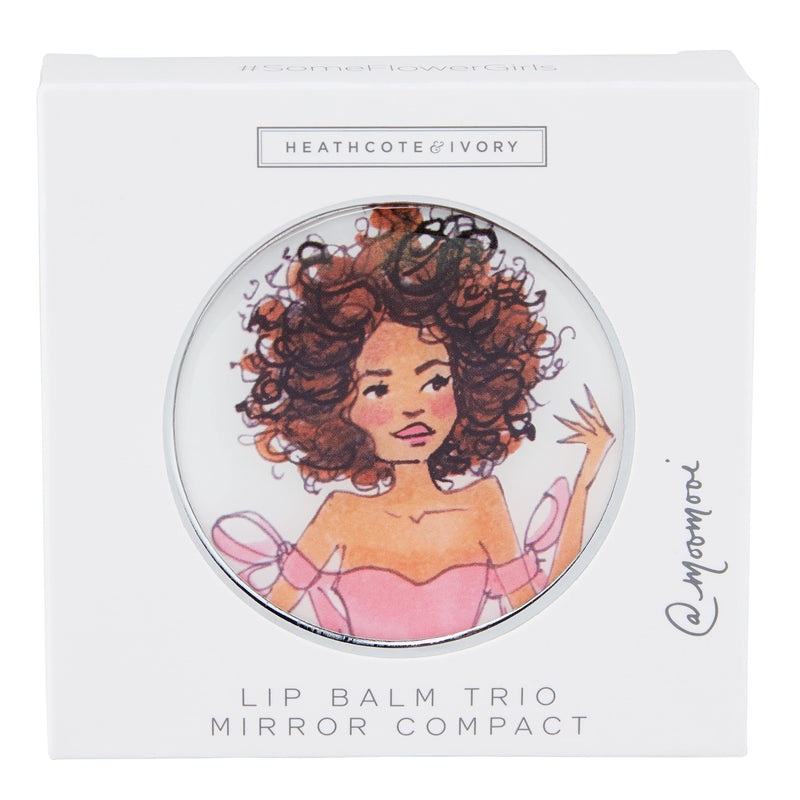 Heathcote & Ivory @Moomooi #Someflowergirls Lip Balm Trio Mirror Compact, 12.7G - NewNest Australia