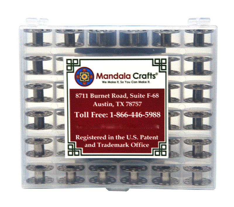 Mandala Crafts Empty Metal Bobbin for Singer Kenmore Bernina Brother Janome Sewing Machine, 25 Bobbins 1 - NewNest Australia