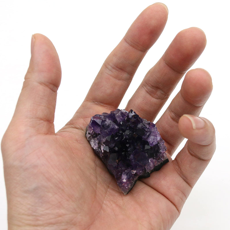 Nvzi Amethyst Crystal, Cristal Stone, Raw Crystal Cluster, Protection Crystals, Amethyst Geode Crystals, Healing Crystals, Purple Crystal, Amethyst Gifts (About 50G) 6CM*6CM*4CM - NewNest Australia
