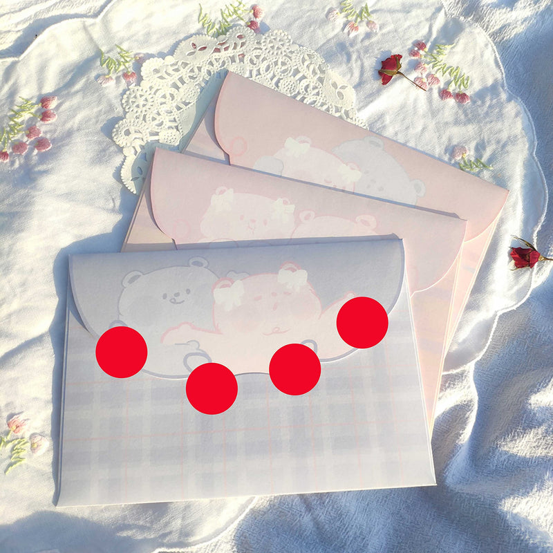 PARLAIM 1 Inch Round Permanent Adhesive Color-Code Dot Stickers,1000 per Roll dots Label Dispenser Box ,Red Circle Stickers Label for Office Classroom (Red) Red - NewNest Australia