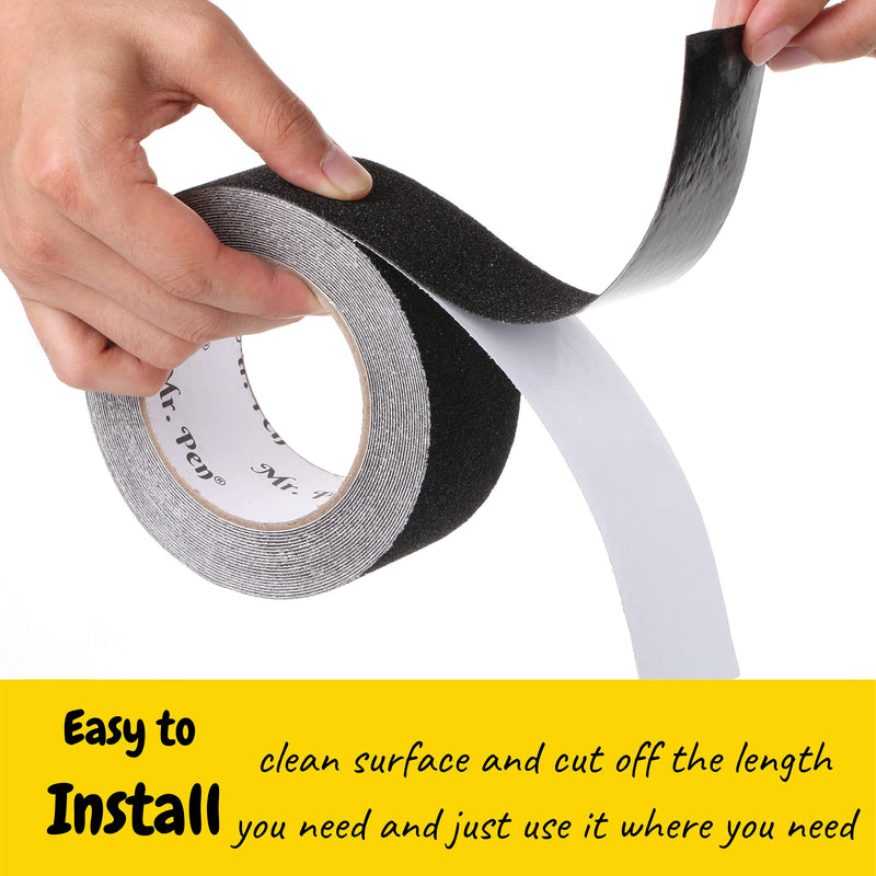 Mr. Pen- Grip Tape, 2 Inch, 23 Feet, Anti Slip Tape, Non Skid Tape, Grip Tape for Stairs, Non Slip Tape, Friction Tape, Stair Grips Non Slip, Black Grip Tape, Grip Tape Roll, Waterproof Grip Tape - NewNest Australia