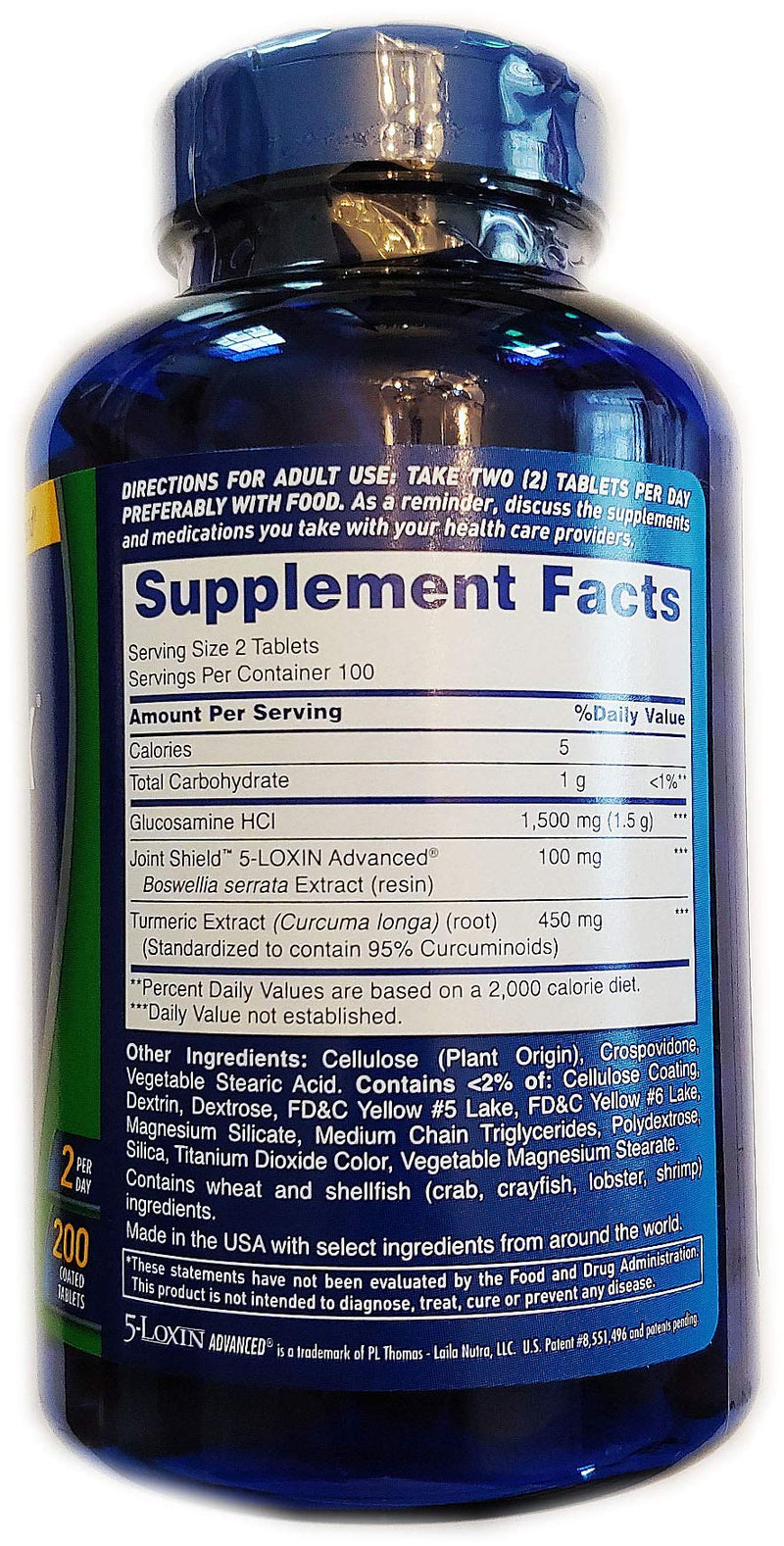 Osteo Bi-Flex, Triple Strength + Turmeric, 200 Tablets, with Glucosamine HCI and Turmeric Curcumin, Joint Supplement for Men and Women - NewNest Australia