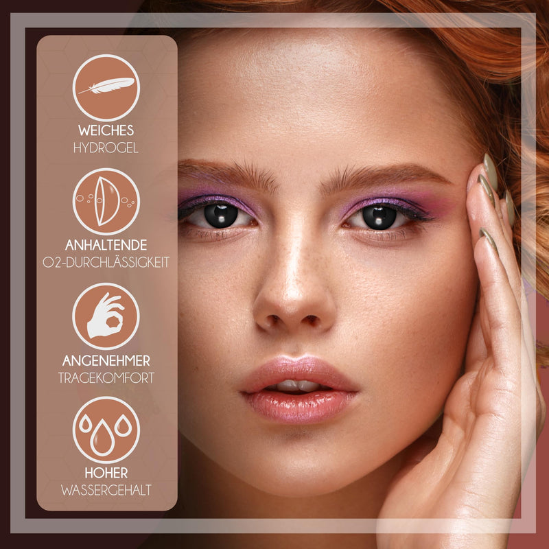 aricona contact lenses daily lenses - black contact lenses colored - Dark Desire - Halloween contact lenses without strength for Halloween & costume parties - NewNest Australia