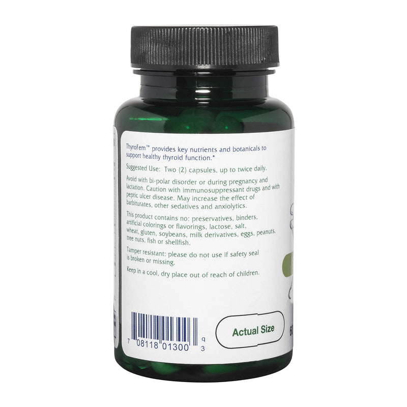 Vitanica ThyroFem, Thyroid Gland Support, Vegan/Vegetarian, 60 Capsules - NewNest Australia