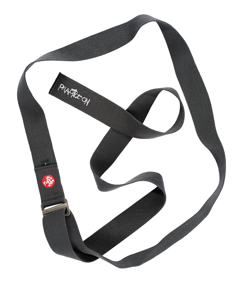 Manduka Align Yoga Strap – Strong, Durable Cotton Webbing with Adjustable Buckle for Secure, Slip-Free Support for Stretching, Yoga, Pilates and General Fitness. Thunder 8 Feet - NewNest Australia