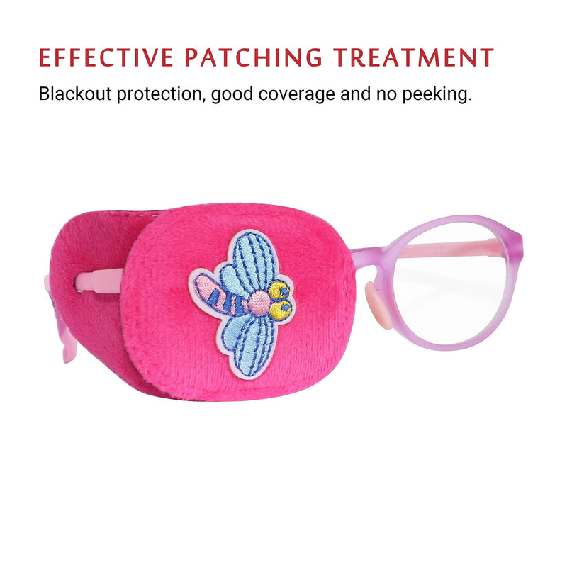 Astropic 2Pcs Eye Patches for Kids Glasses to Cover Either Eye (Butterfly & Dragonfly) Dragonfly & Butterfly - NewNest Australia