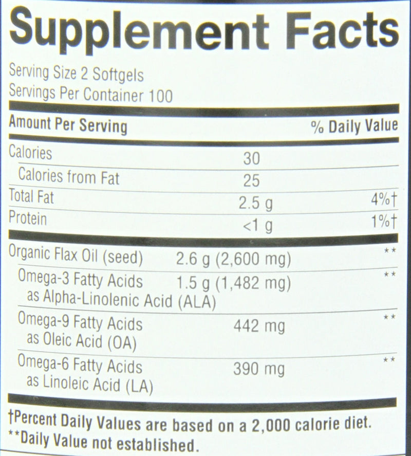 Nature's Way Flax Oil 1300mg, 200 Softgels - NewNest Australia