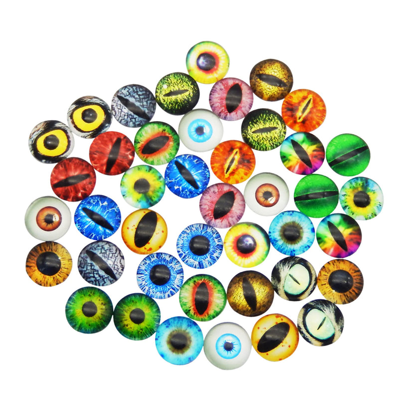 40PCS 20mm Self Adhesive Dragon Animal Eye Googly Wiggle Eyes for DIY Craft Sticker Children School Classroom Arts Crafts Decoration - NewNest Australia
