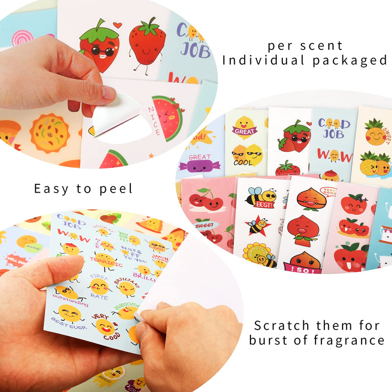 HORIECHALY Scratch and Sniff Stickers, 85 Sheets with 17 Different Scents. More 320 Designs as Rewards, Christmas Gifts, Decorations, Games for Children, Teachers, Parents, etc. Green - NewNest Australia