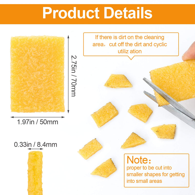 PAGOW 10PCS Rubber Cement Eraser, Glue Residue Pick-Up Eraser, Cleaning Tool for Removing Adhesive Residues from Paper Plastic and More (Size: 2.75inch x 1.97inch x 0.33inch, 7cm x 5cm x 0.84cm) - NewNest Australia