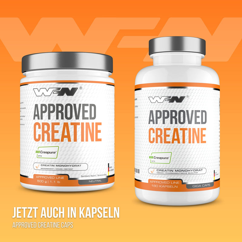 Wfn Approved Creatine - Creapure - Creatine Monohydrate Powder - 500 G Tin - Pure Creatine Powder - Vegan - Neutral & No Additives - 166 Servings - Made In Germany - Externally Laboratory Tested - NewNest Australia