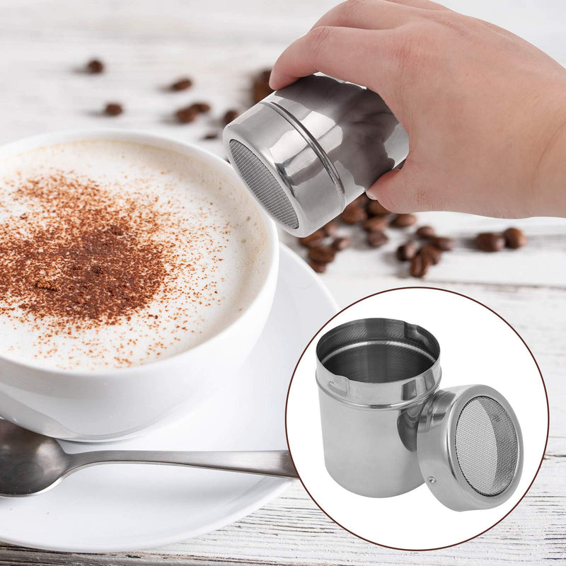 GOTH Perhk Milk Jug 550 ML /18 OZ, Stainless Steel Milk Frothing Pitcher with Temperature Measuring, Powder Shaker with Lid and Latte Art Pen for Cappuccino Coffee Latte Art Maker - NewNest Australia