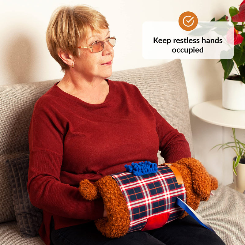 Fidget Muff and Blanket for Elderly | Fidget Blanket for Dementia | Dementia Products for Elderly | Gift and Activities for Seniors with Alzheimer’s or Dementia | Sensory Fidget Toys - NewNest Australia