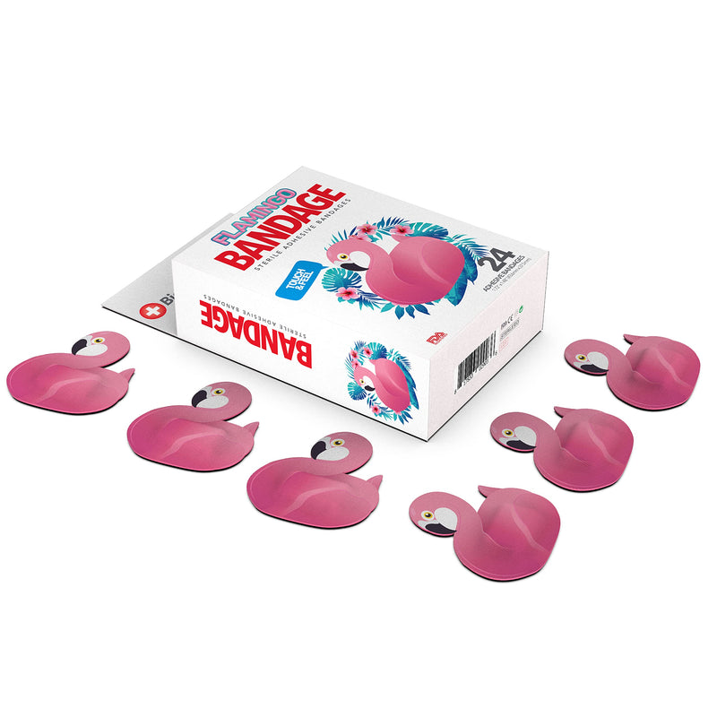 BioSwiss Kids Bandaids | 24pcs Self-Adhesive Sterile Unique Shaped Bandages Colorful Funny Cute Toddler Girls & Boys, Adults First Aid, Protect Scrapes and Cuts | Wellness for Everyone (Flamingo) Flamingo - NewNest Australia