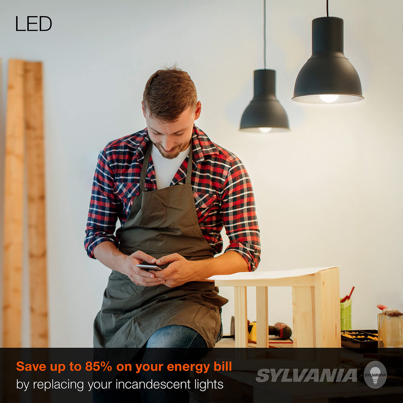 SYLVANIA LED A19 Light Bulb, 60W Equivalent Efficient 8.5W Medium Base, 2700K Soft White, 4 pack 4 Count (Pack of 1) - NewNest Australia