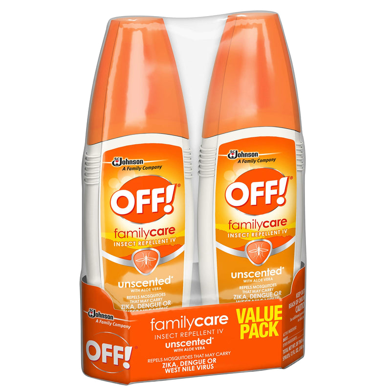 OFF! Family Care Insect & Mosquito Repellent, Unscented with Aloe-Vera, 7% Deet 6 oz, Value Pack. (Pack of 2) - NewNest Australia