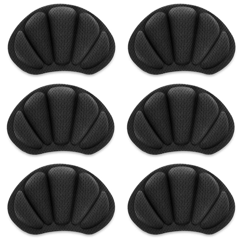Sibba Feet Heel Grips 3 Pairs Shoes Liners Filler Inserts Protectors Make Fit Tighter Too Big Loose Boots Cushions Pad Insoles Womens Men Health Foot Care Products (Black) 3 Pairs Black - NewNest Australia