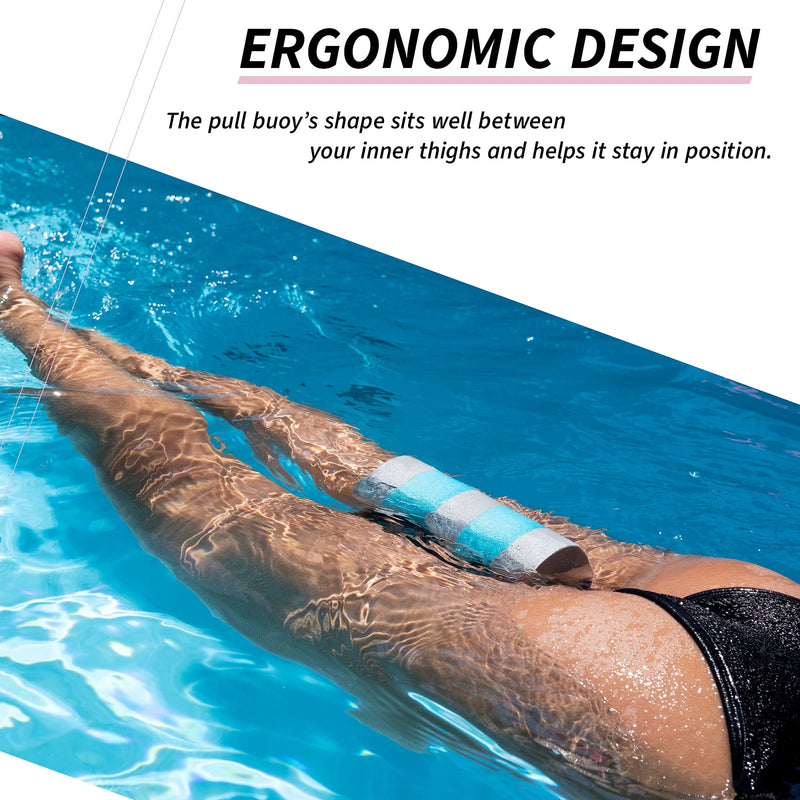 Sunlite Sports EVA 5-Layer Pull Buoy Leg Float - Pool Training Aid, Legs and Hips Support for Adults, Kids, and Beginners, for Swimming Stroke Standard Pink/Black - NewNest Australia