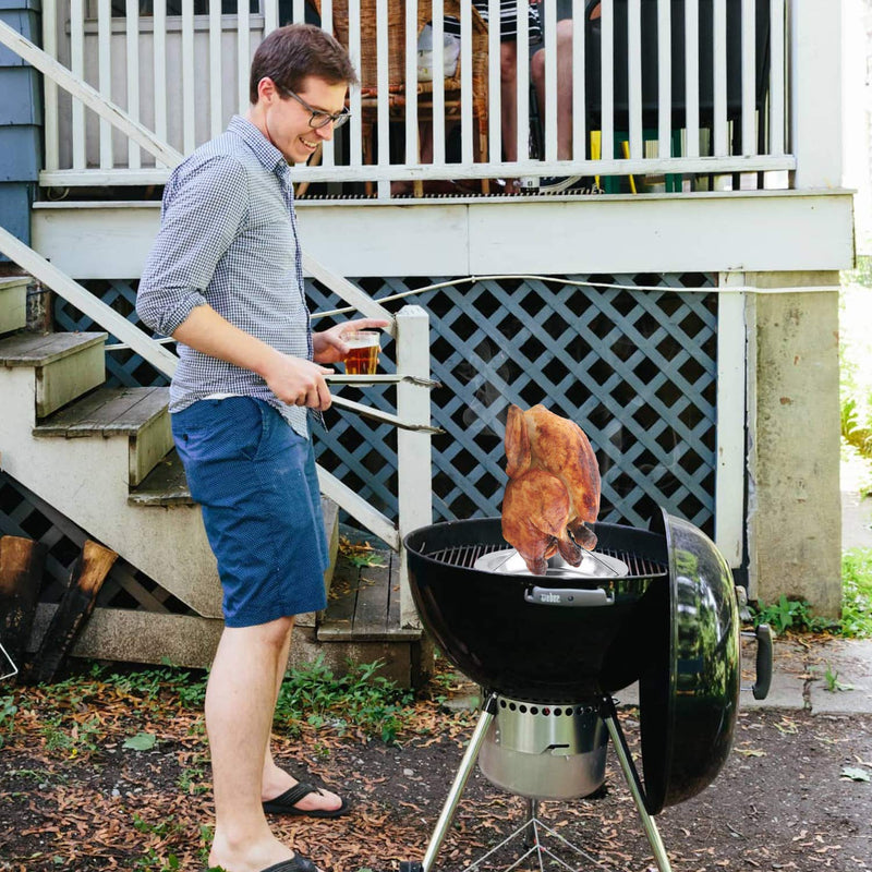 Chicken Roaster Rack,2 Pack Stainless Steel Beer Can Chicken Holder Vertical Roaster Rack Chicken Roasting Rack Roasting Pan for Grill Oven BBQ - NewNest Australia