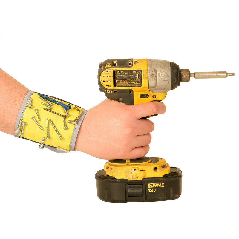 BYKES Extra Large Magnetic Wristband for Holding Tools Screws Nails Bolts Screwdriver & Drilling Bits Perfect Handyman Gear for DIY Do It Yourself Auto Repair Home Projects - NewNest Australia