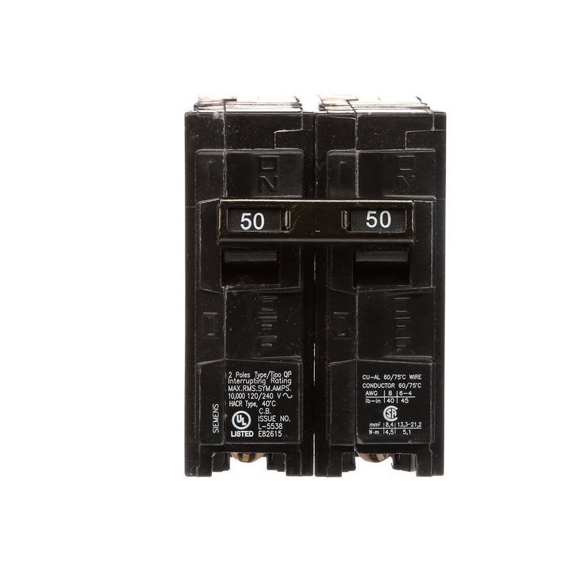Q250 50-Amp Double Pole Type QP Circuit Breaker 60 Amp - NewNest Australia