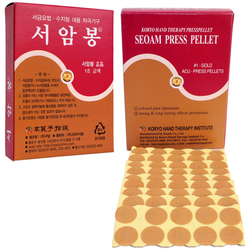 Korean Koryo Hand Therapy - KHT Seoam Seoambong Press Pellet #1-Gold (1) - NewNest Australia
