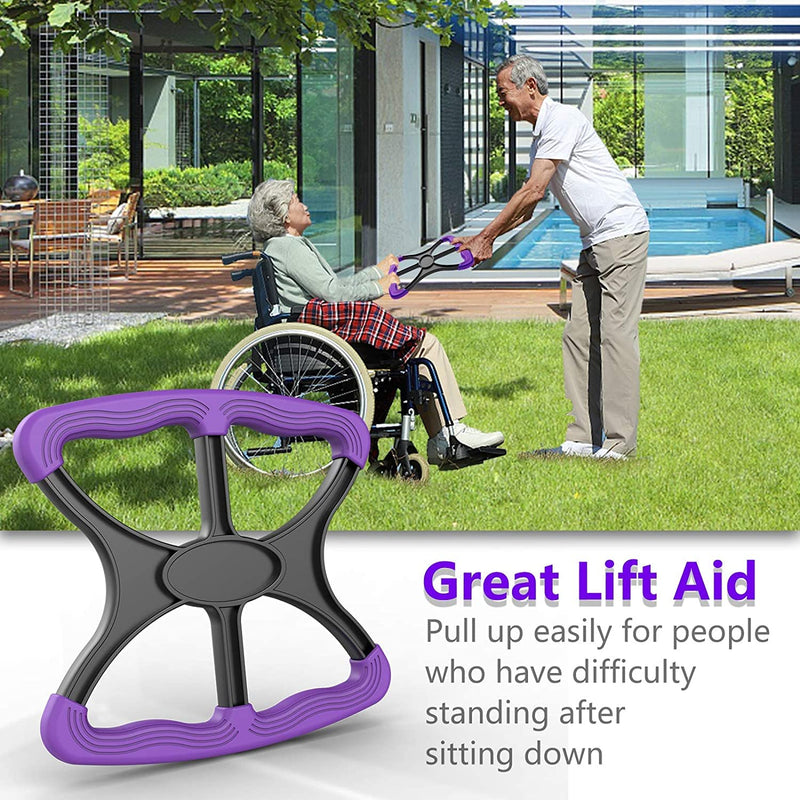 Lift Assist Device for Elderly Disabled Patient Standing Aid Lift Standing Aid Portable Lift Aid for Handicapped, Blue with Rubber Grip Handicap Bar Lift Aid to Transfer Elderly Senior Bariatric - NewNest Australia