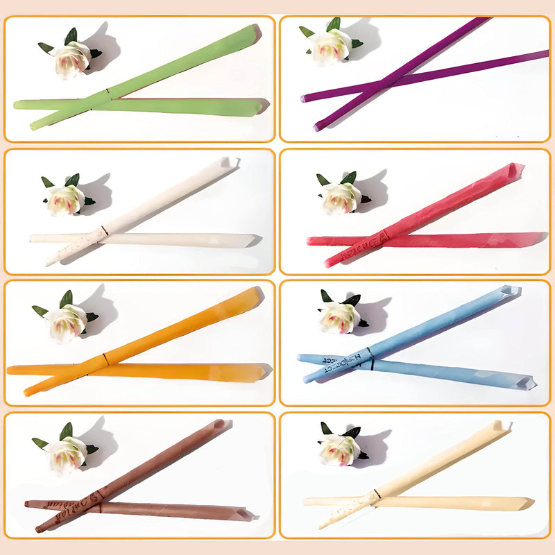 Retoo Ear Candles For Cleaning, Pack Of 16, Ear Candles, Beeswax Ear Candles With Safety Filter, Beeswax, Earwax, Hollow Taper Candles With 16 Protective Discs, For Relaxing And Cleaning - NewNest Australia