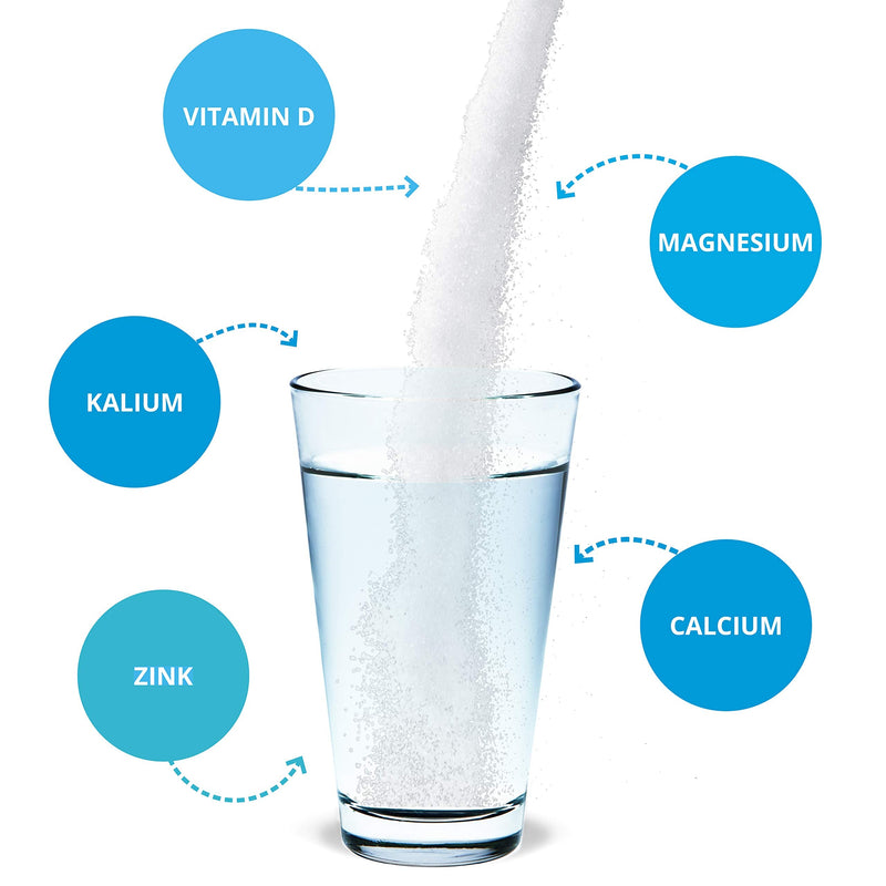 Base powder to take based on citrate - vegan, high-dose, lactose-free - with vitamin D3, zinc and potassium - 224 g acid base powder without sugar, sodium and additives - NewNest Australia