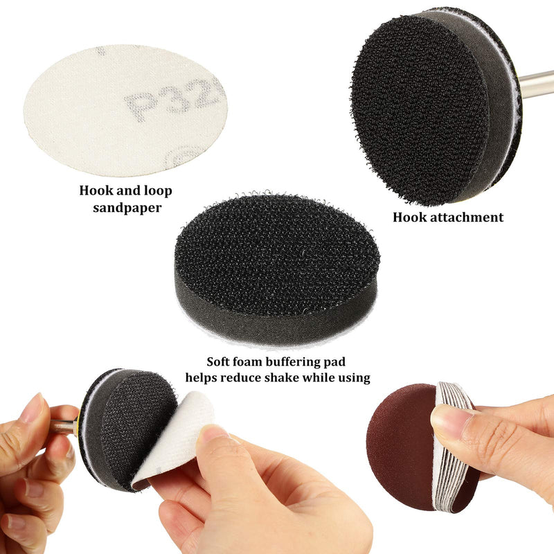 425 Pieces 2 Inch Sanding Discs Grinding Abrasive Sandpaper Sander Sheets with 1 Pieces 1/4 Inch Round Shank Backing Pad 2 Pieces Soft Foam Buffering Pads Assorted Grit, 40-3000 Grit - NewNest Australia