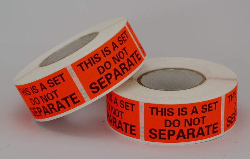 2 Rolls/1000 Labels,This is a Set Do Not Separate,Fluorescent Red FBA Packing Labels(1" x 2") 02-rolls (1000 Labels) - NewNest Australia
