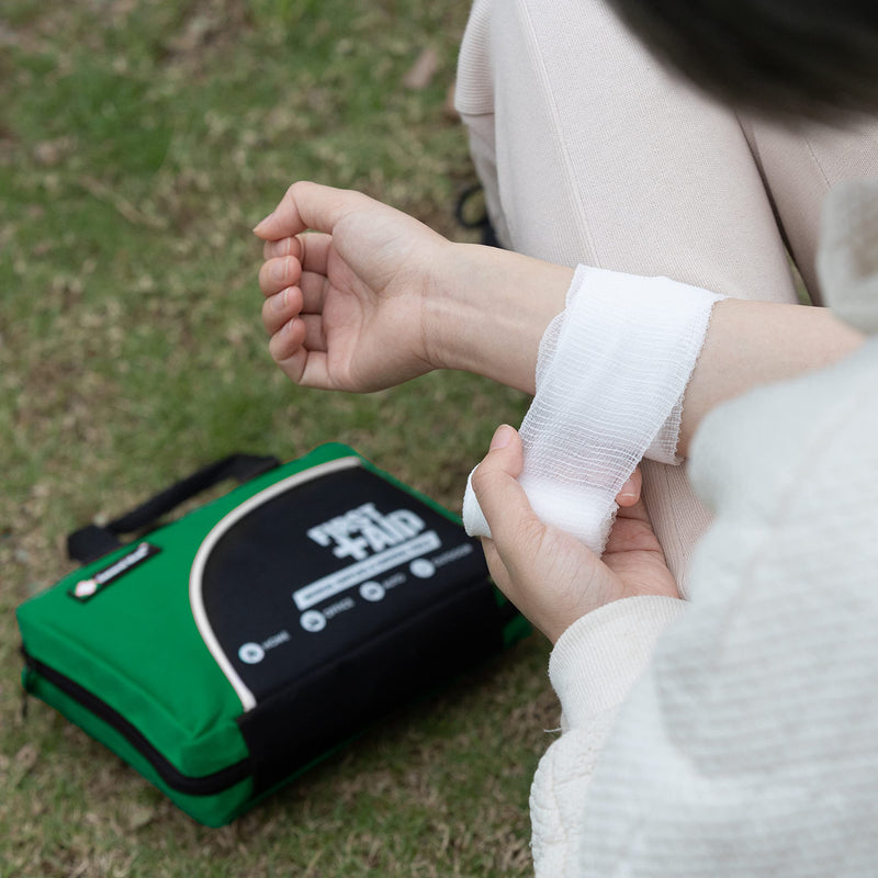 160 Piece Compact First Aid Kit Bag - Including Cold (Ice) Pack, Emergency Blanket, Moleskin Pad,Perfect for Travel, Home, Office, Car, Camping, Workplace (Green) Green - NewNest Australia