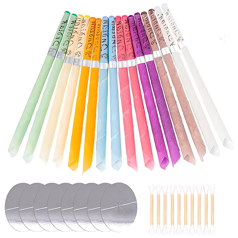 Retoo Ear Candles For Cleaning, Pack Of 16, Ear Candles, Beeswax Ear Candles With Safety Filter, Beeswax, Earwax, Hollow Taper Candles With 16 Protective Discs, For Relaxing And Cleaning - NewNest Australia