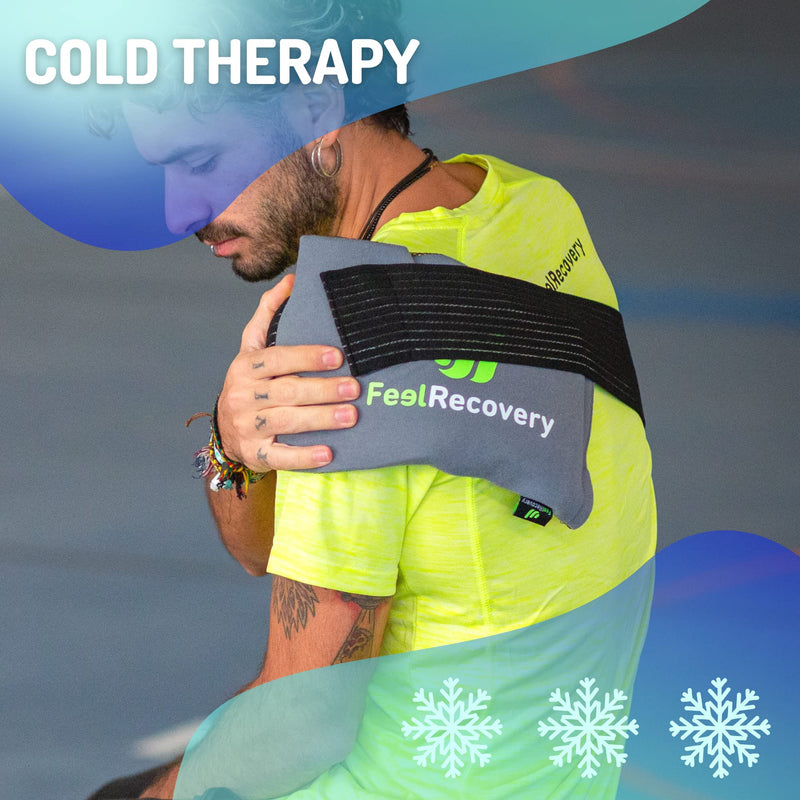 Cooling Pads Gel For Back (28 X 17 Cm) - Cold Warm Compress Set With Fixation Band For Back Pain, Osteoarthritis, Lumbago - Cold Pack Gel For Cold Therapy With Cover And Velcro Bandage - NewNest Australia