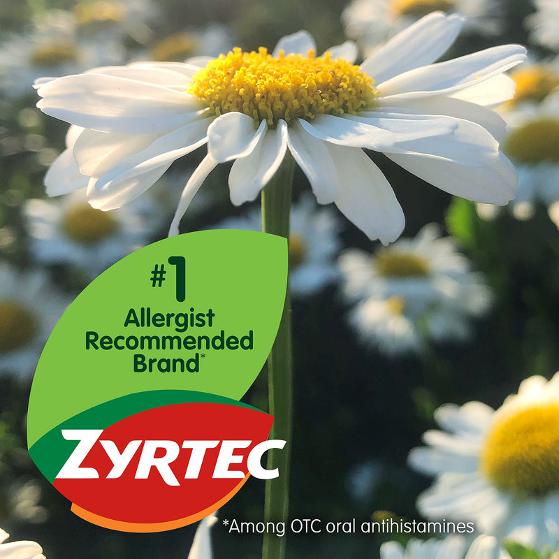 Zyrtec 24 Hour Allergy Relief Tablets, Antihistamine Allergy Medicine with 10 mg Cetirizine HCI, Bundle with 1 x 30 ct and 1 x 3 ct Travel Pack 33 Count (Pack of 1) - NewNest Australia