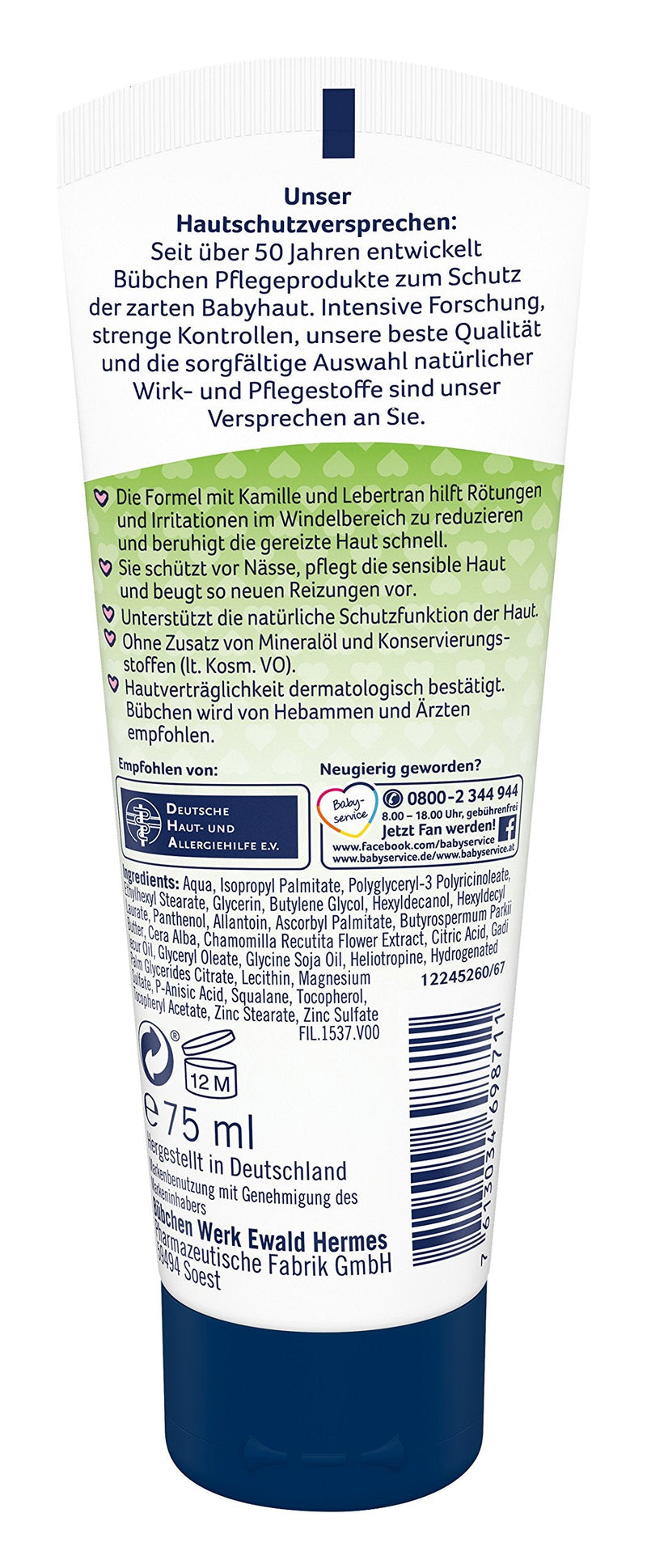 Bübchen special wound protection cream, 75 ml - NewNest Australia