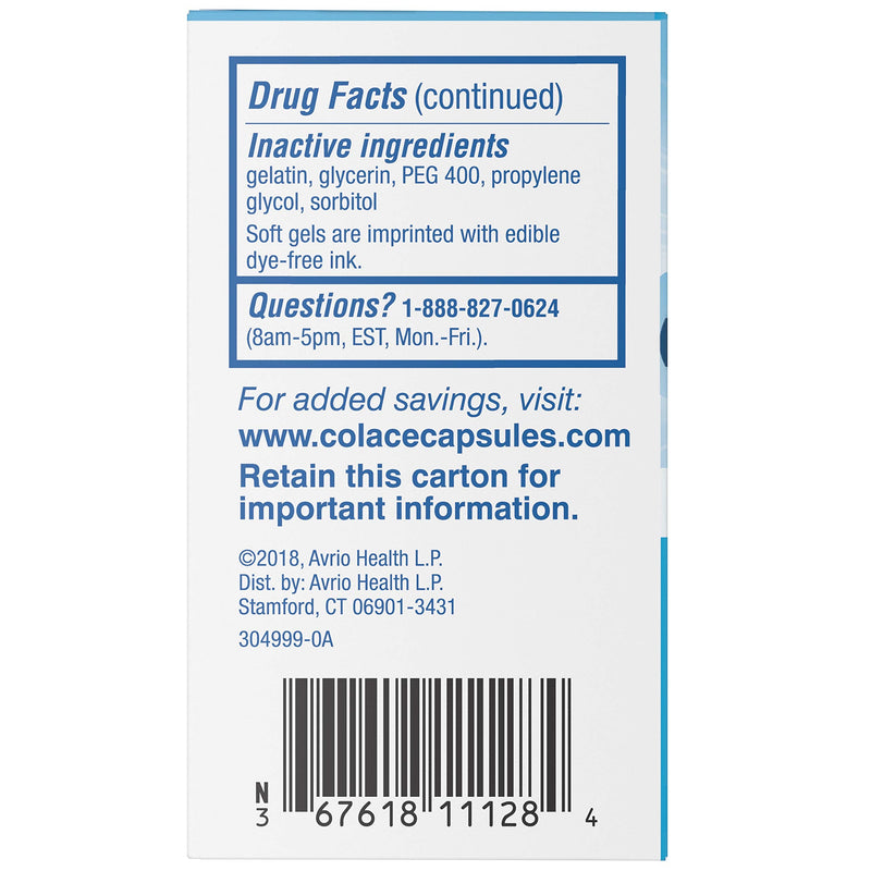 Colace Clear Soft Gels, Clear, 28 Count - NewNest Australia