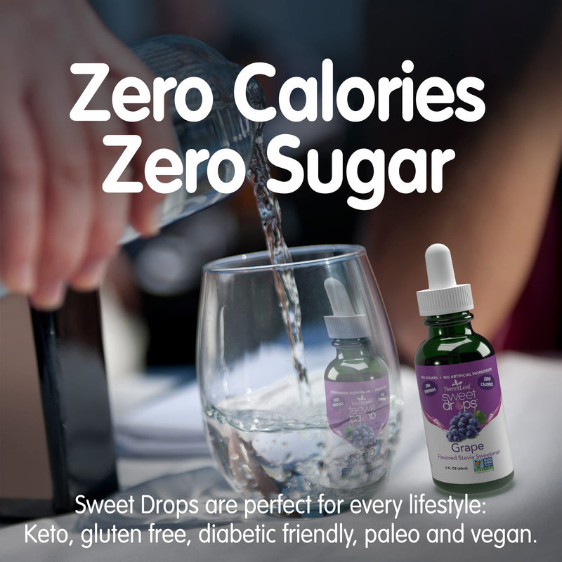 SweetLeaf Sweet Drops Liquid Stevia Sweetener, Grape, 2 Ounce - NewNest Australia