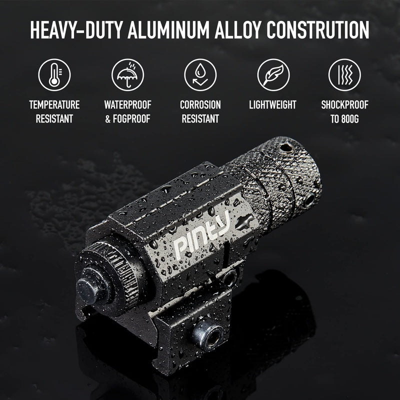 Pinty Compact Tactical Red Laser Sight with Picatinny Mount Alan Wrenches for Hunting - Easy and Bright - NewNest Australia