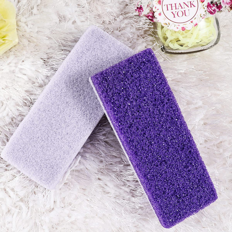 SUPVOX Foot Pumice Stone Block Foot Care Exfoliator Pedicure Tool Callus Remover Scrubber Dead Hard Skin Remover Cleaner 2PCS (Purple) - NewNest Australia