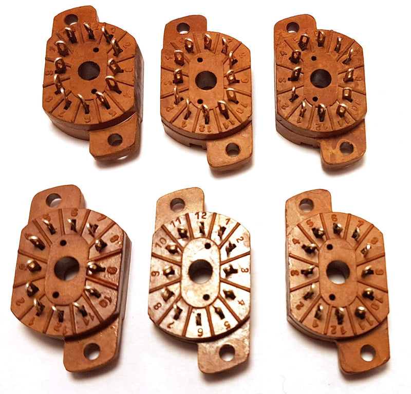 NewNest Australia - Socket for Nixie Tubes Military Version IN-12A, IN-12B, IN-15A, IN-15B, IV-22, New 6 pcs 