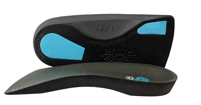 Orthotic ¾ Insoles. High Performance. Comfort Fit. Weak & Fallen Arches. Flat Feet & Plantar Fasciitis. Arch Support. Features EXTRA BALL OF FOOT IMPACT PAD. X-Small 3-4.5 - NewNest Australia