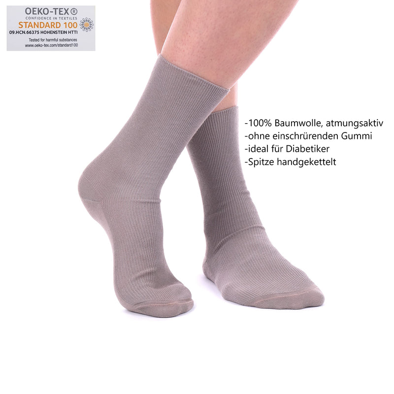 10 Pairs Of Men'S Diabetic Socks Without Rubber/Mixed / 39 40 41 42 43 44 45 46 47 48 49 / Wow 1:1 Rib/Cotton/Vein Friendly/Office Socks/Suit Socks/Anti-Sweat 43-46 Multicolored - NewNest Australia