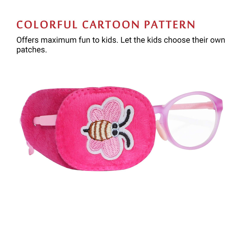 Astropic 2Pcs Eye Patches for Kids Glasses to Cover Either Eye (Butterfly & Dragonfly) Dragonfly & Butterfly - NewNest Australia