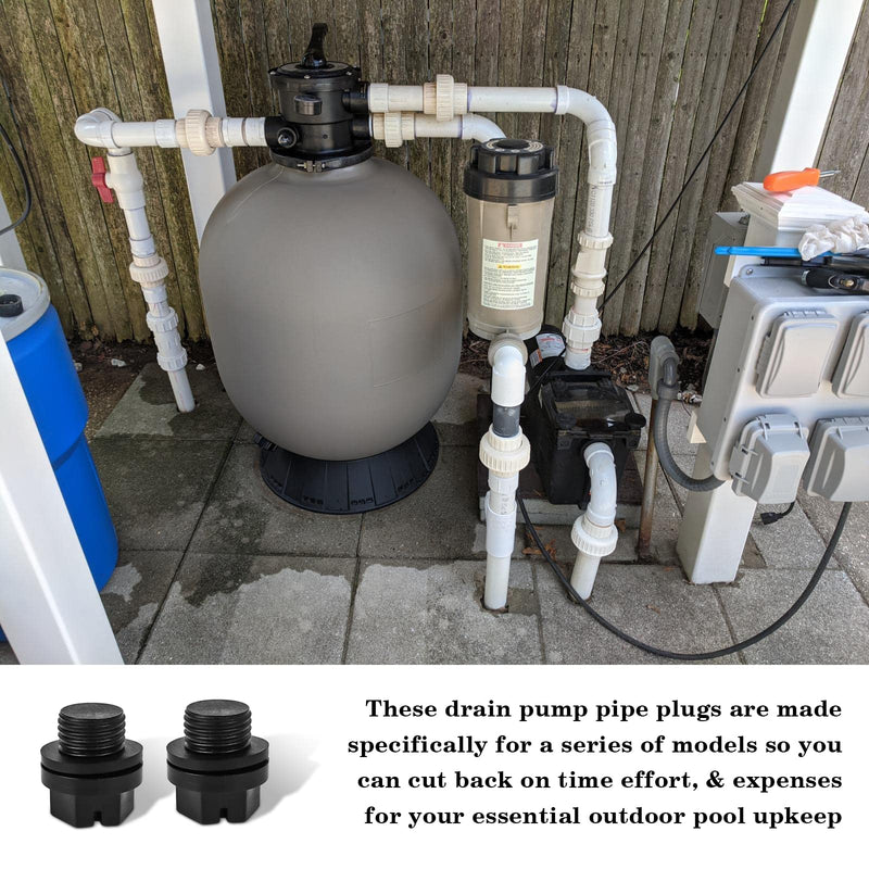 SPX1700FG Pool Pump Pipe Plug Drain Plugs with Gaskets Compatible with Hayward Pool Cleaner Pumps & Power-flo LX Pump Series for Swimming Pool Maintenance, Home Improvement Necessities - NewNest Australia